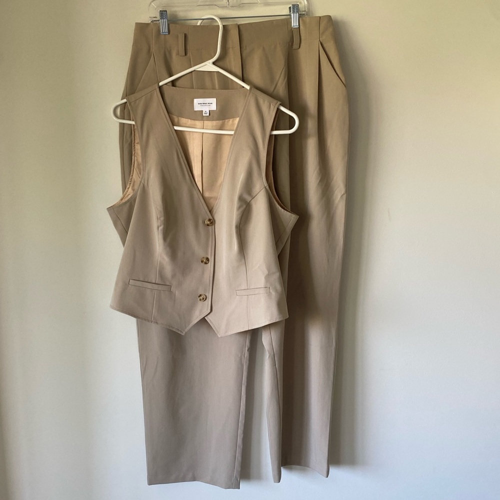 Who What Wear Amaya Vest & Nora High-waisted Trousers